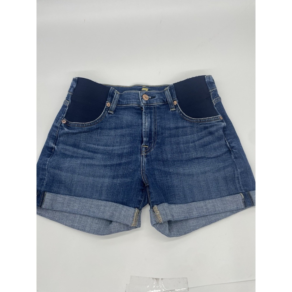7 For All Mankind Jean Shorts Women's 27 Blue Denim Beach Festival Casual‎